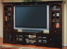 Dark Wood Entertainment Center For Oversized Flat Screen Tv Featured for dimensions 1600 X 1600