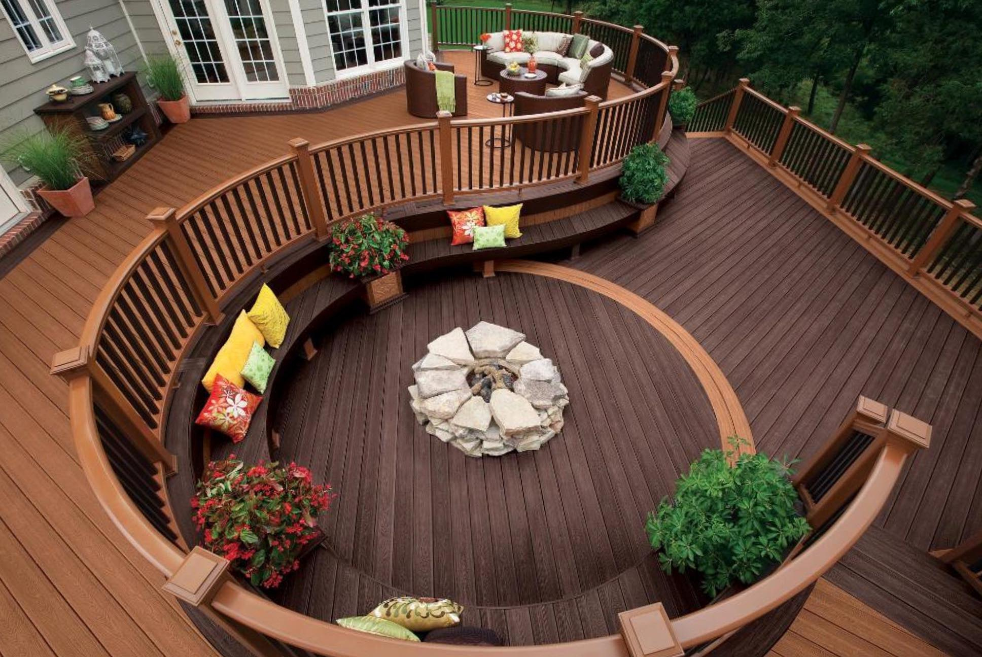 Deck Fire Pit Ideas Fire Pit Design Ideas intended for proportions 1936 X 1295