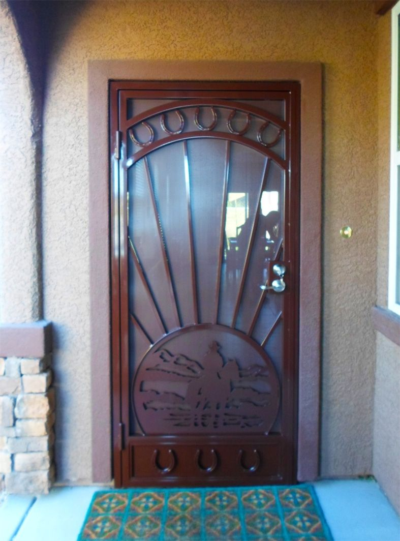 Decorative Wrought Iron Screen Doors Home Ideas Security Door in dimensions 787 X 1064