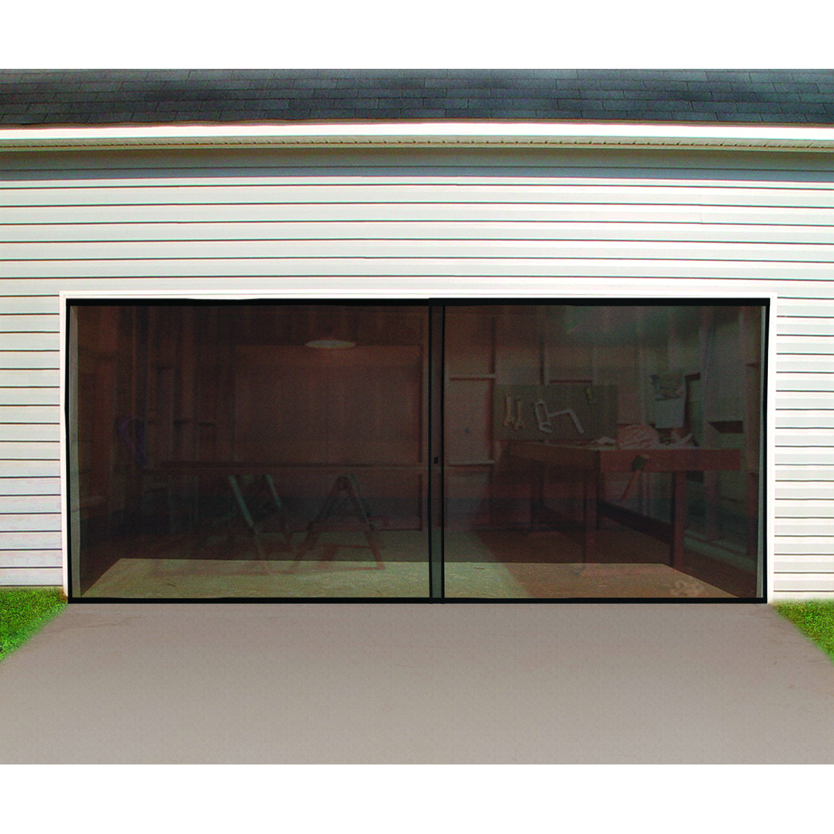 Double Garage Screen Door intended for proportions 1200 X 1200
