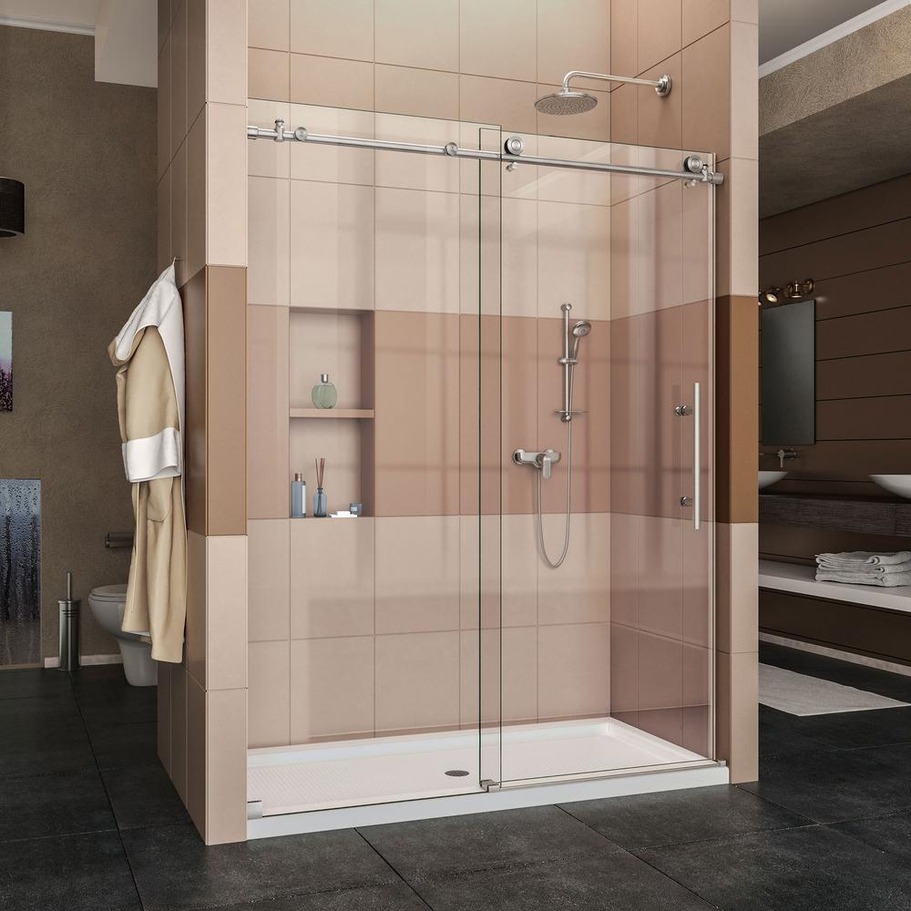 Dreamline Enigma X 56 To 60 In X 76 In Frameless Sliding Shower intended for measurements 1000 X 1000