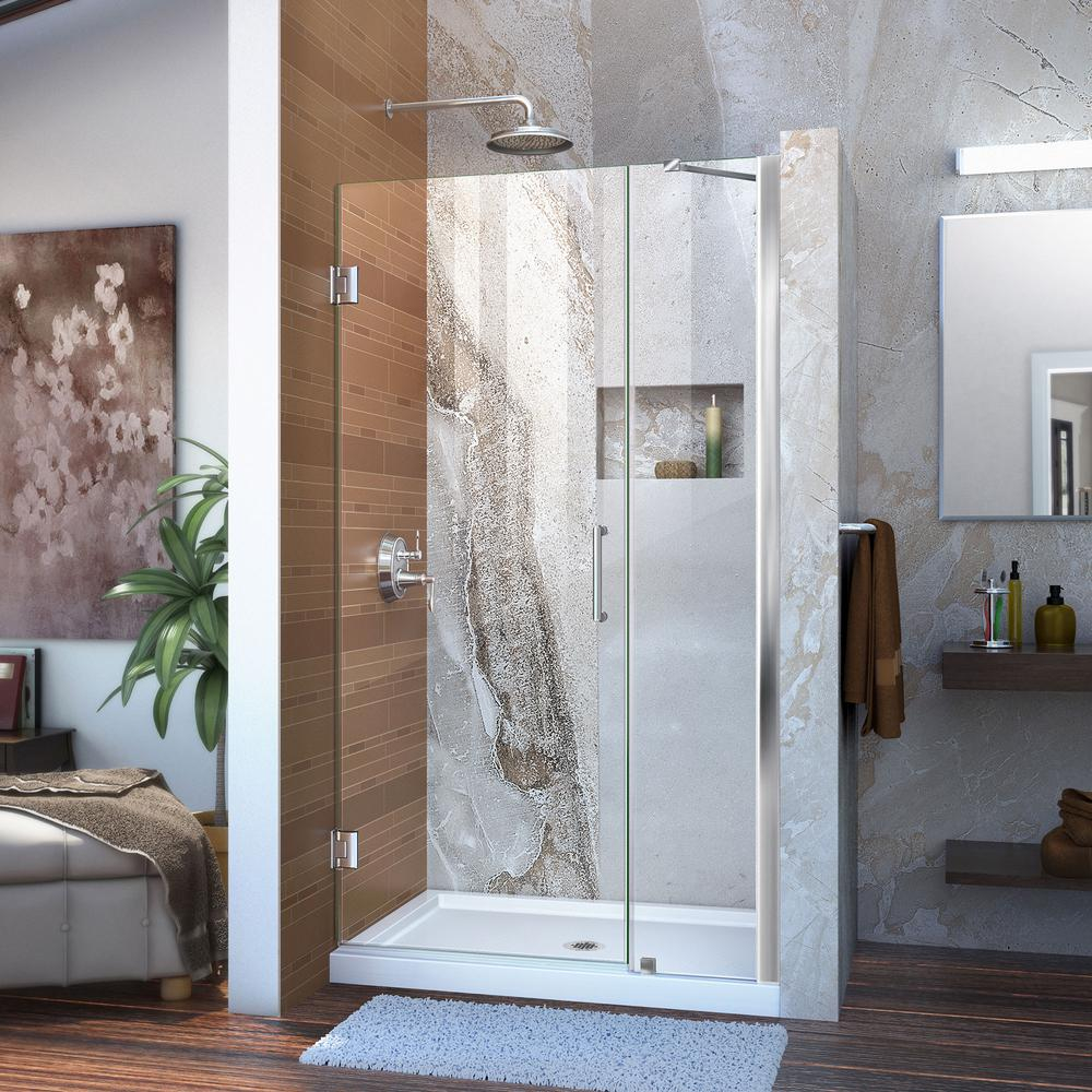 Dreamline Unidoor 40 To 41 In X 72 In Frameless Hinged Shower Door with size 1000 X 1000