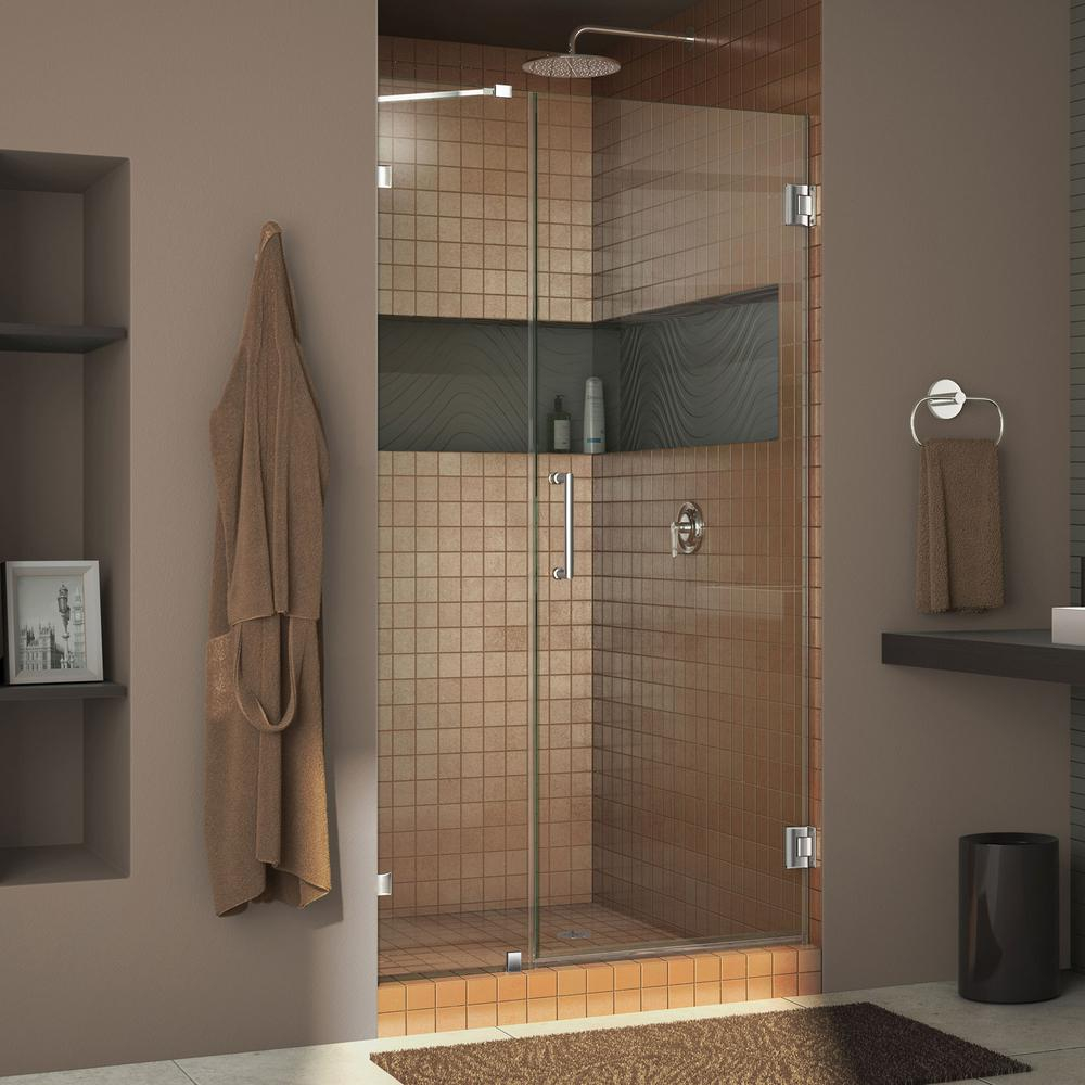 Dreamline Unidoor Lux 38 In X 72 In Frameless Hinged Shower Door inside size 1000 X 1000