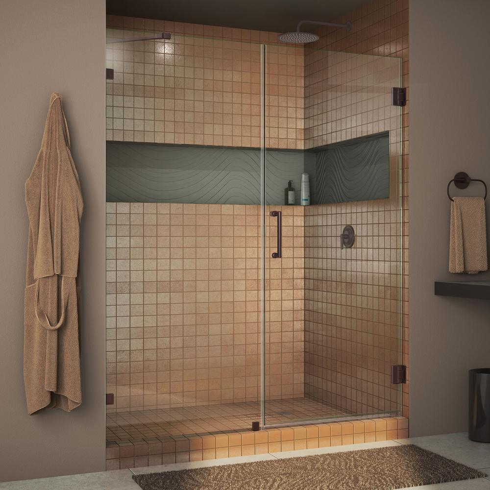 Dreamline Unidoor Lux 46 In X 72 In Frameless Hinged Shower Door inside sizing 1000 X 1000