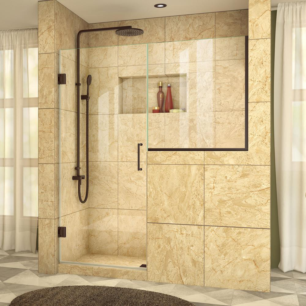 Dreamline Unidoor Plus 47 To 475 In X 72 In Frameless Hinged intended for sizing 1000 X 1000