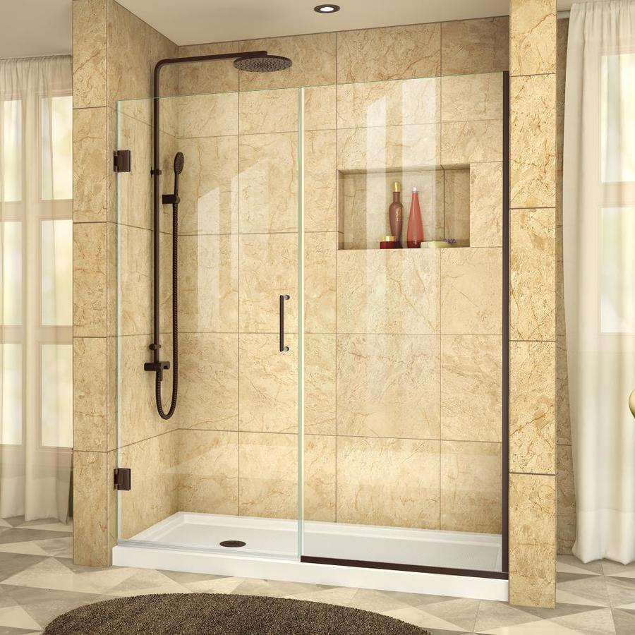 Dreamline Unidoor Plus 58 In To 585 In W Frameless Oil Rubbed intended for sizing 900 X 900