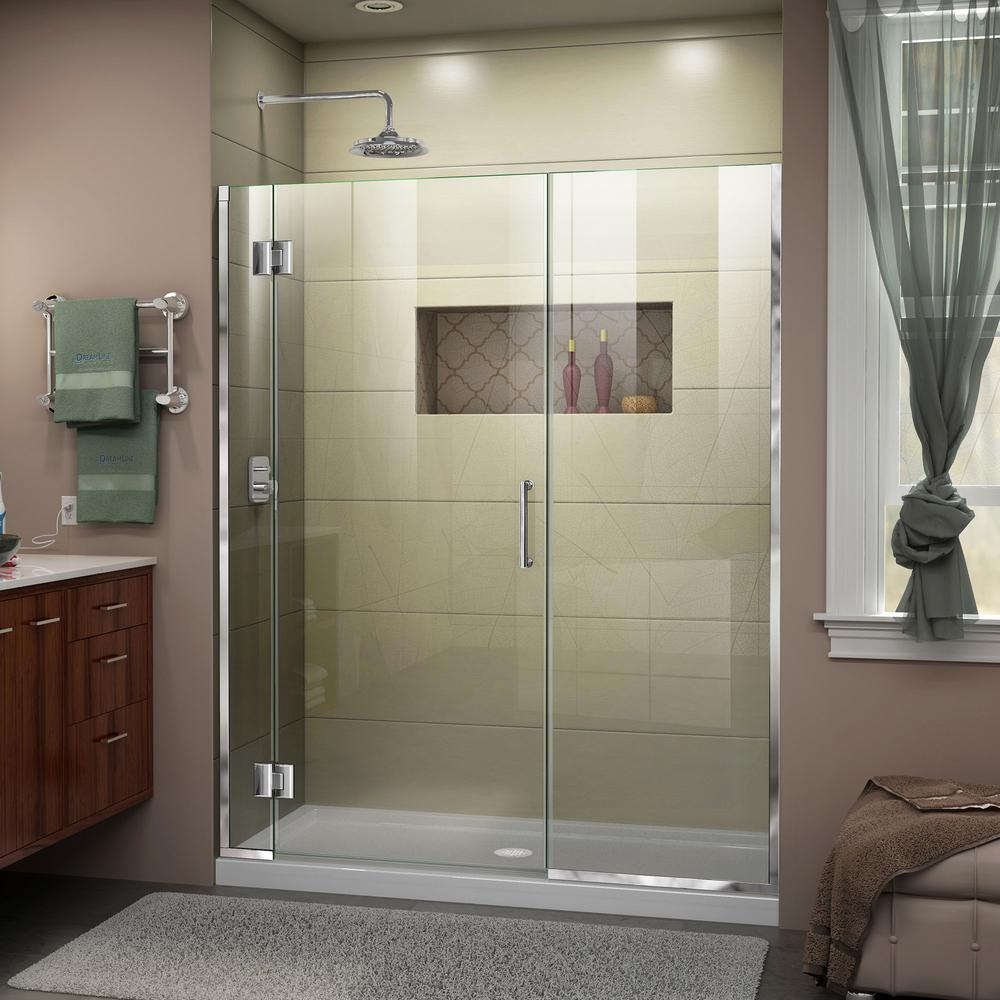 Dreamline Unidoor X 48 To 485 In X 72 In Frameless Hinged Shower for proportions 1000 X 1000