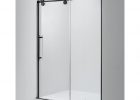 Dreamwerks 60 In X 79 In Frameless Sliding Shower Door In Black in sizing 1000 X 1000