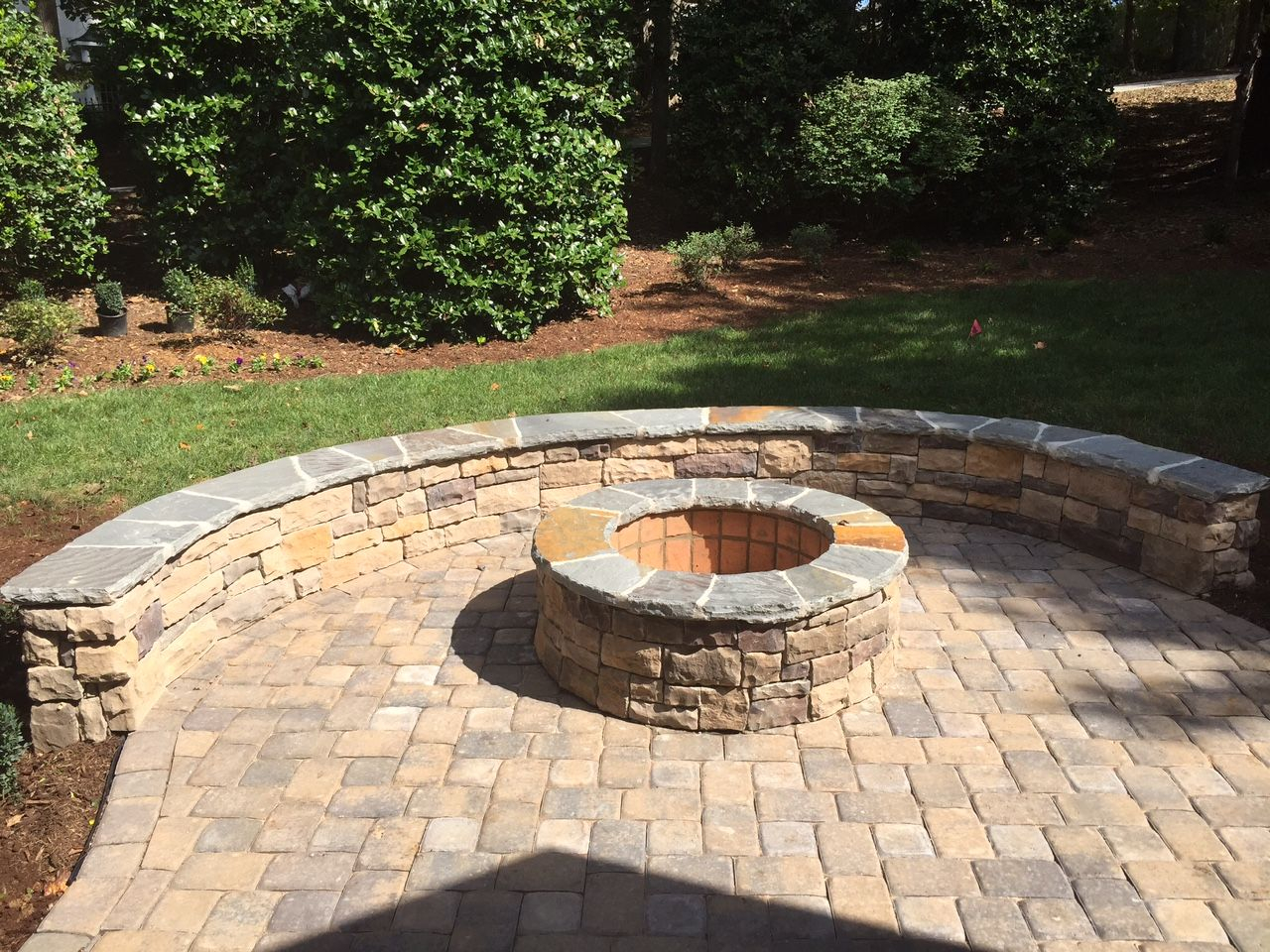 Durham Fire Pit On Belgard Paver Patio Raleigh Durham Outdoor in sizing 1280 X 960