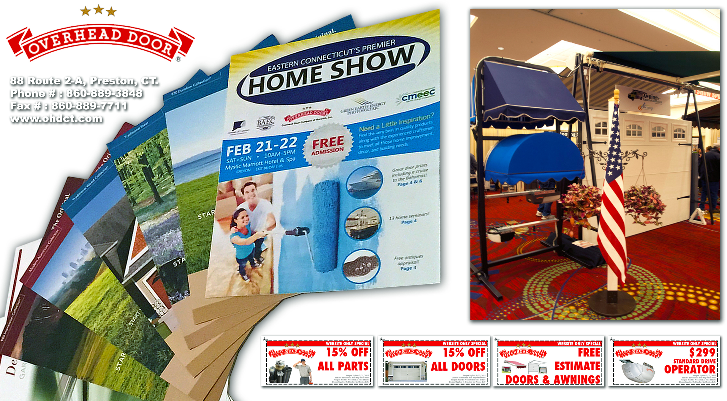 Eastern Ct Homeshow Flyers 2015 Overhead Door pertaining to dimensions 2448 X 1350