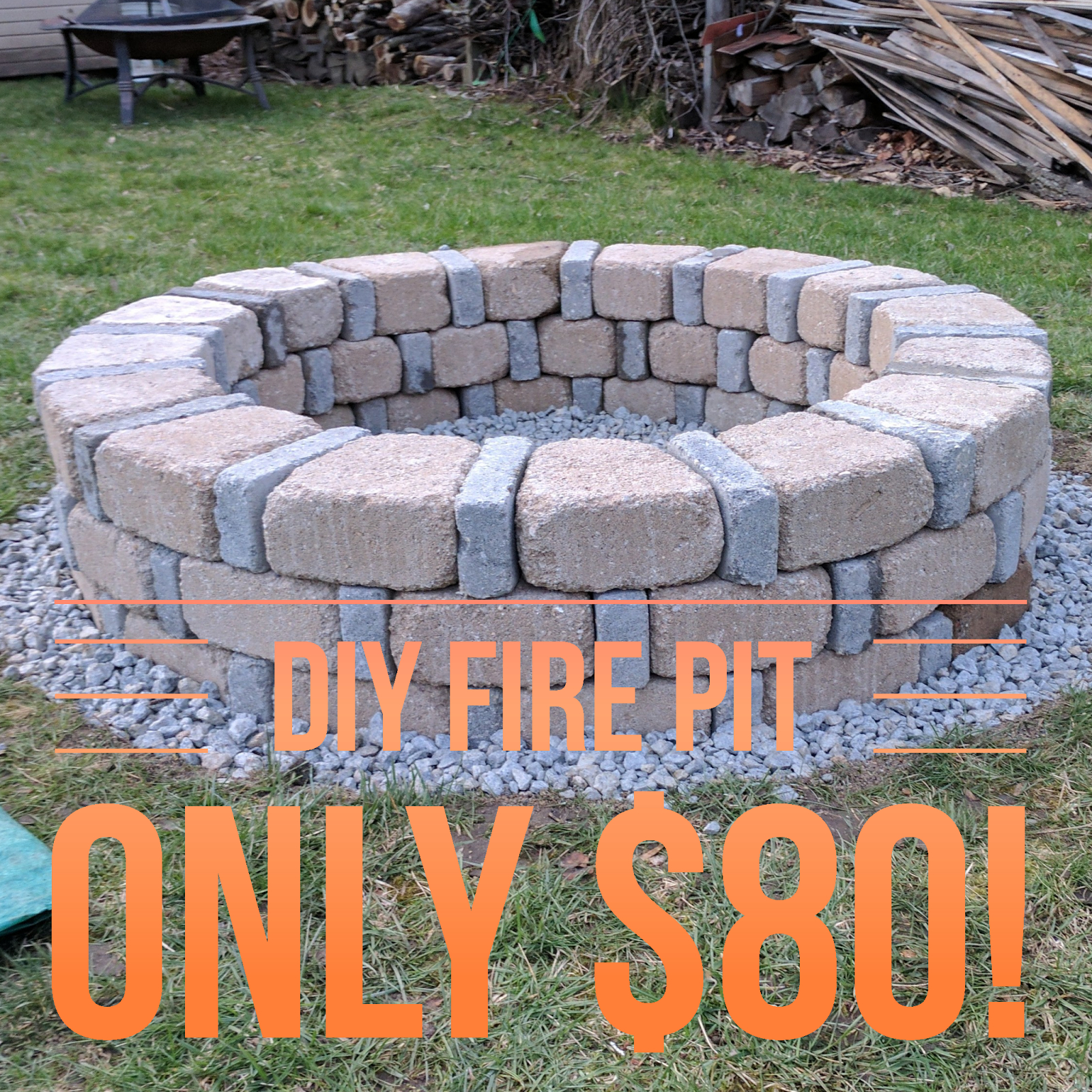 Easy Diy Fire Pit For Only 80 From Menards Diy In 2019 throughout measurements 1600 X 1600
