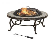 Elizabeth Natural Slate Top Ceramic Fire Pit With Copper Accents within proportions 1500 X 1500