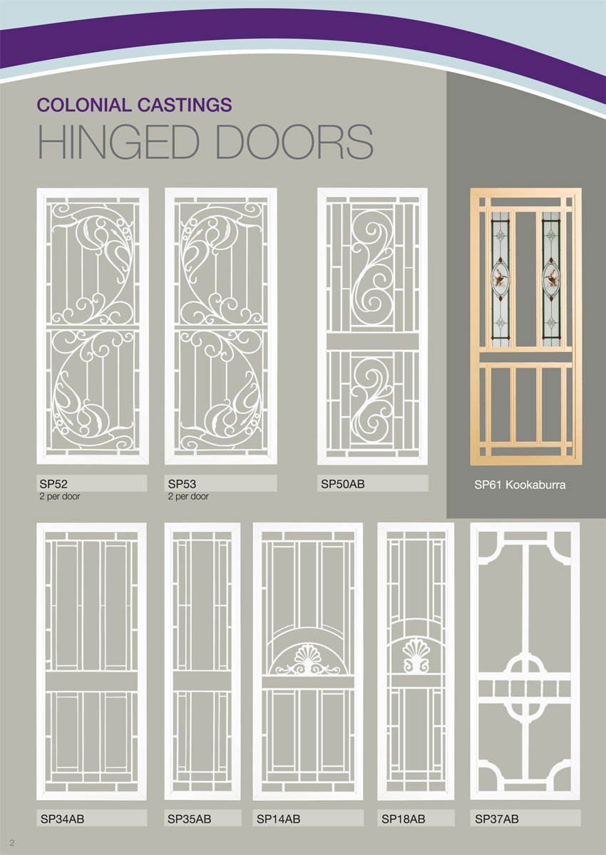 Eurostyle Windows And Doors Colonial Castings Security Screen within proportions 850 X 1200