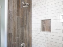 Farmhouse Bathroom Renovation Styled With Duk Liner Wood Tile within measurements 3648 X 5472