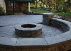 Fire Pit And Sitting Wall Made From Unilock Rivercrest And within proportions 2048 X 1356