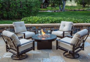 Fire Pit Chat Set 5 Piece Outdoor Chat Set Allbackyardfun in proportions 2000 X 1381