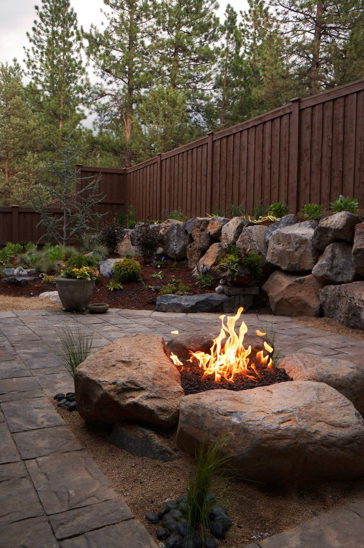 Fire Pit In Sand Boulders Boulder Fire Pits Google Search Home intended for dimensions 736 X 1107