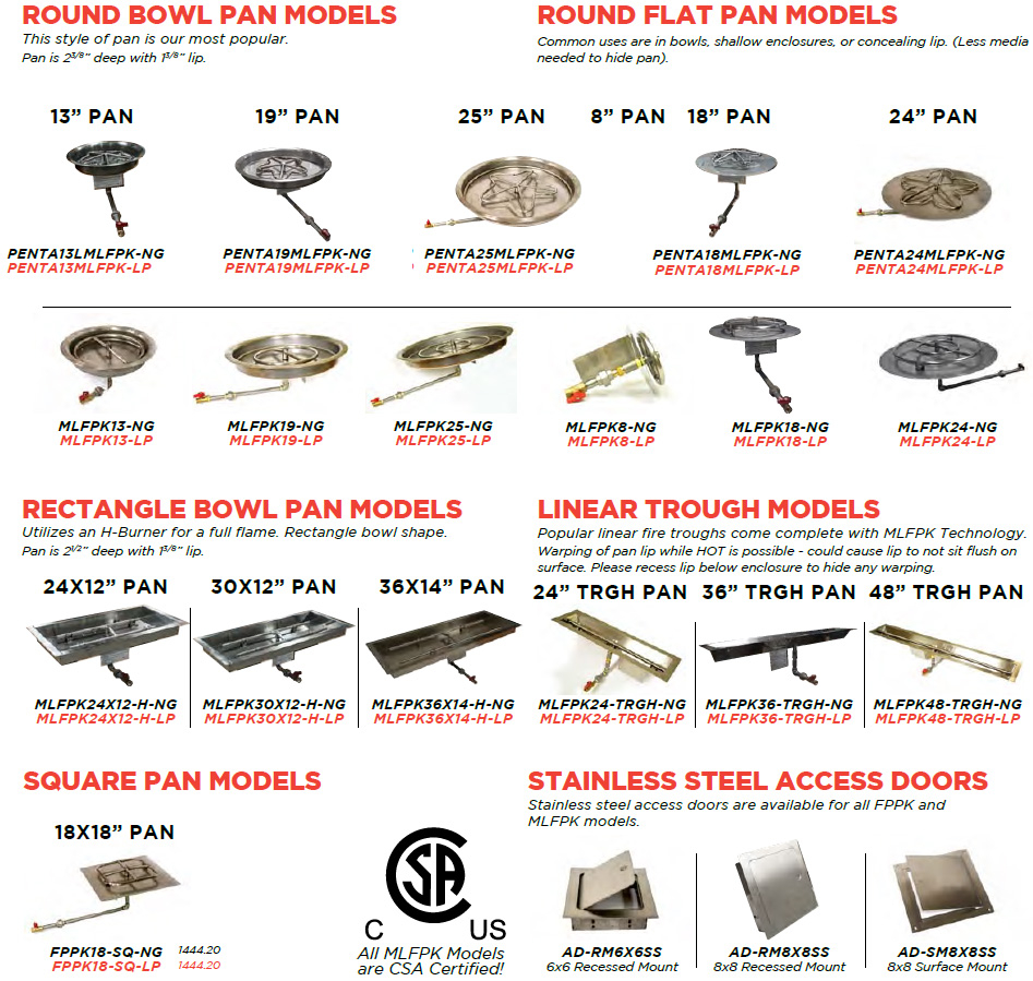 Fire Pit Inserts Mlfpk Series Match Lit Canned Heat intended for dimensions 947 X 899