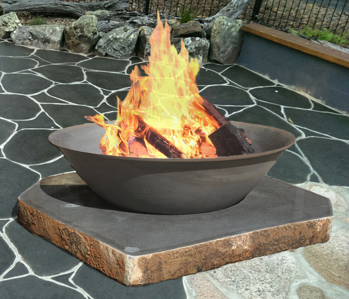 Fire Pit Pad Fire Pads For Fire Pits Basalt Heat Resistant Slabs throughout proportions 1155 X 991