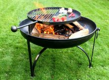 Fire Pit Plain Jane Collection With Swing Arm Bbq Rack Firepits Uk regarding proportions 1024 X 768