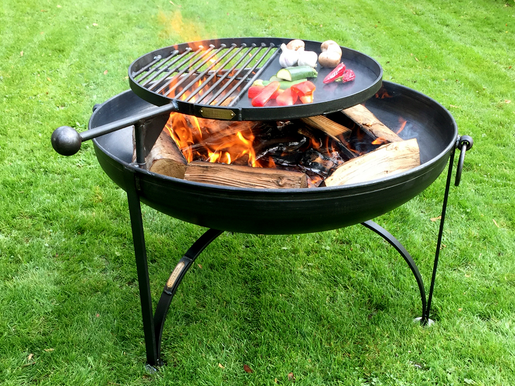 Fire Pit Plain Jane Collection With Swing Arm Bbq Rack Firepits Uk throughout size 1024 X 768