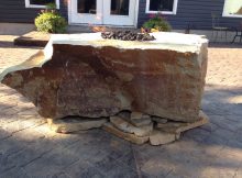 Fire Rock Natural Stone Fire Pit Fire Pit Backyard Fire Pit pertaining to proportions 1600 X 1200