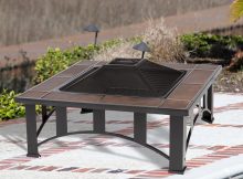 Fire Sense 60243 Tuscan Tile Mission Style Square Outdoor Fire Pit with dimensions 1400 X 1400