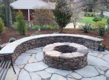 Firepit This Uniquely Shaped Brick Veneered Fire Pit In throughout sizing 2304 X 1728