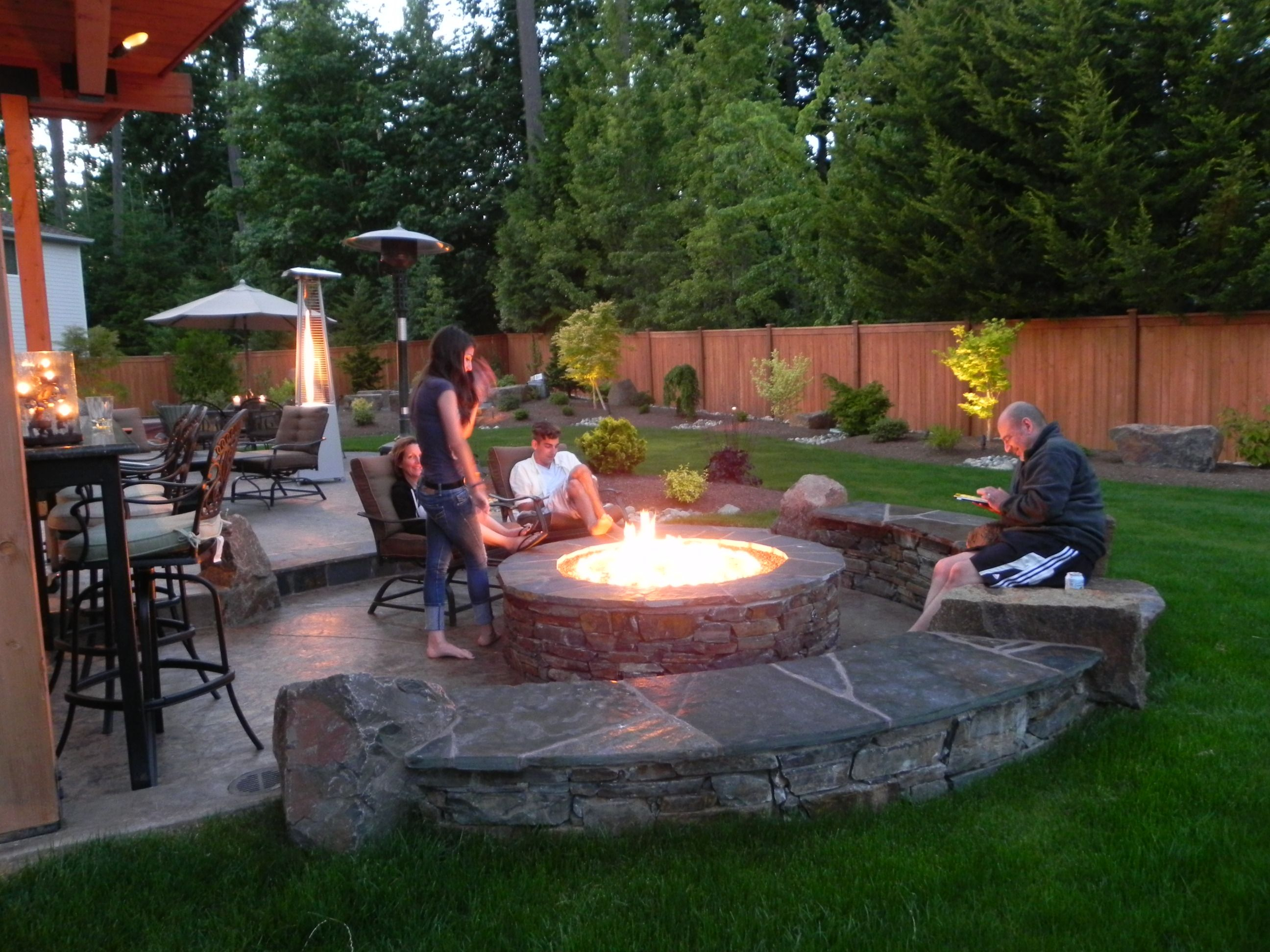 Fireplace Or Fire Pit Backyard Ideas Fire Pit Patio Fire Pit intended for sizing 2592 X 1944
