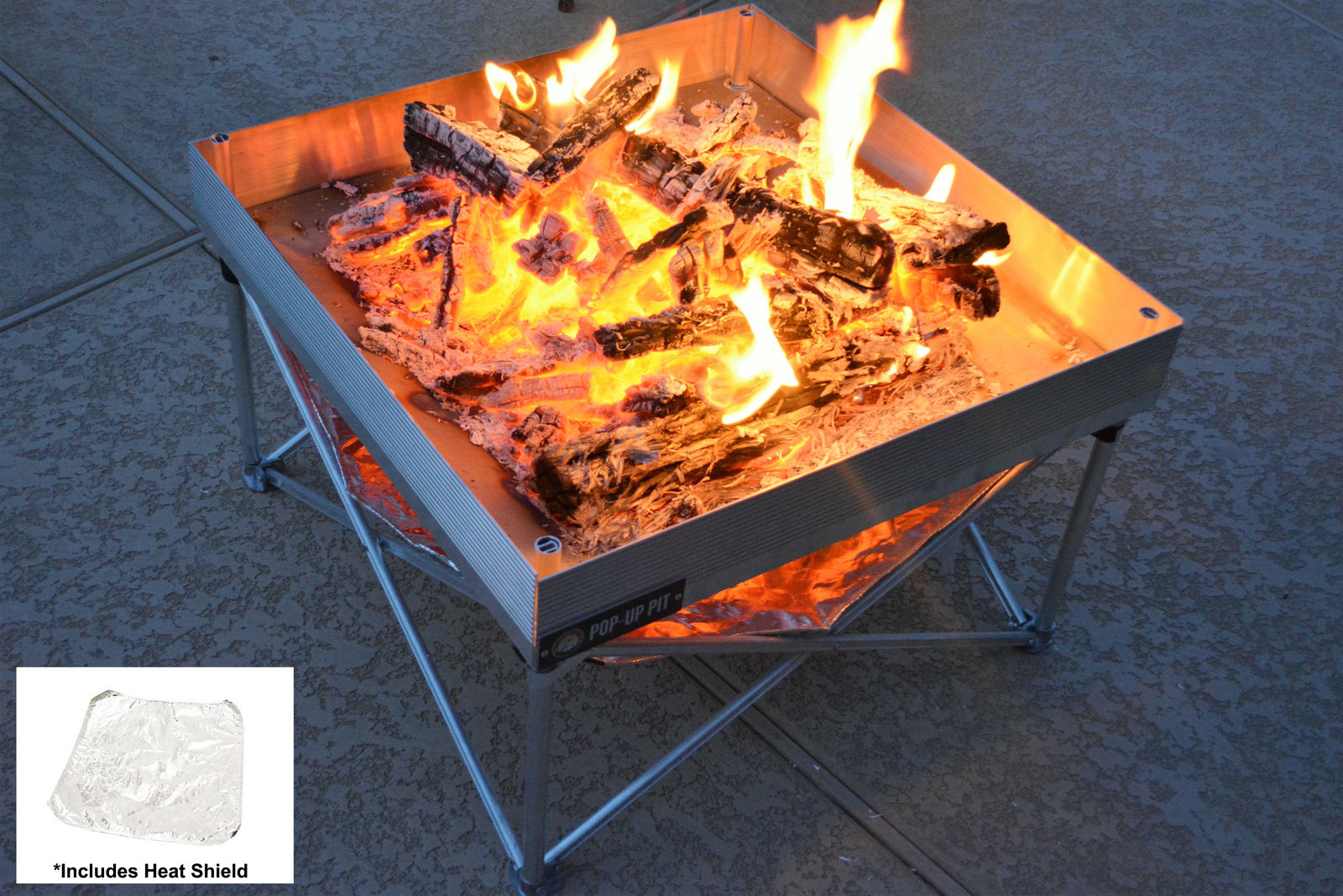 Fireside Pop Up Fire Pit Portable Outdoor Fire Pit For Patio throughout dimensions 1600 X 1067