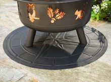 Flame Resistant Protective Mat For Fire Pit And Grill Compass with size 1200 X 1320