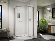 Fleurcos 4 Semi Frameless Sliding Shower Door Banyo Collection within dimensions 2400 X 1800