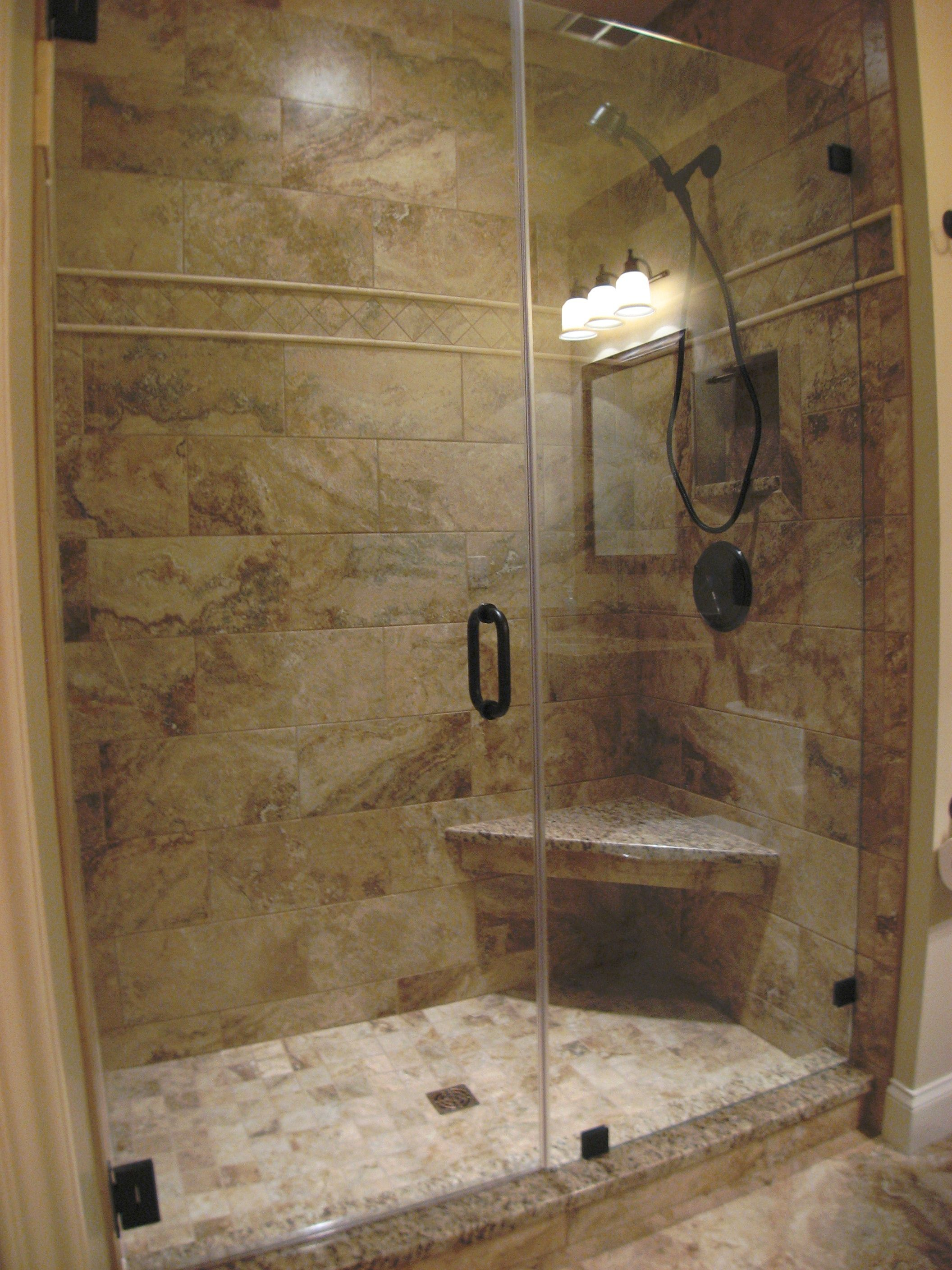 Floating Corner Seat And Frameless Shower Door Bathrooms In 2019 pertaining to dimensions 2112 X 2816