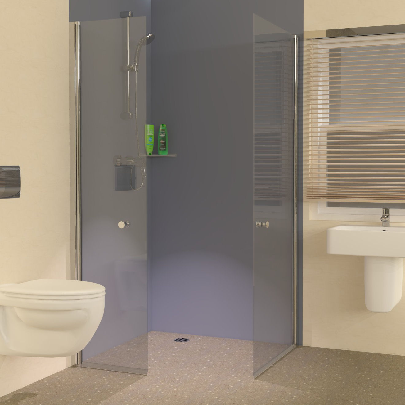 Foldaway Wet Room Shower Screens Living Made Easy throughout measurements 1320 X 1320