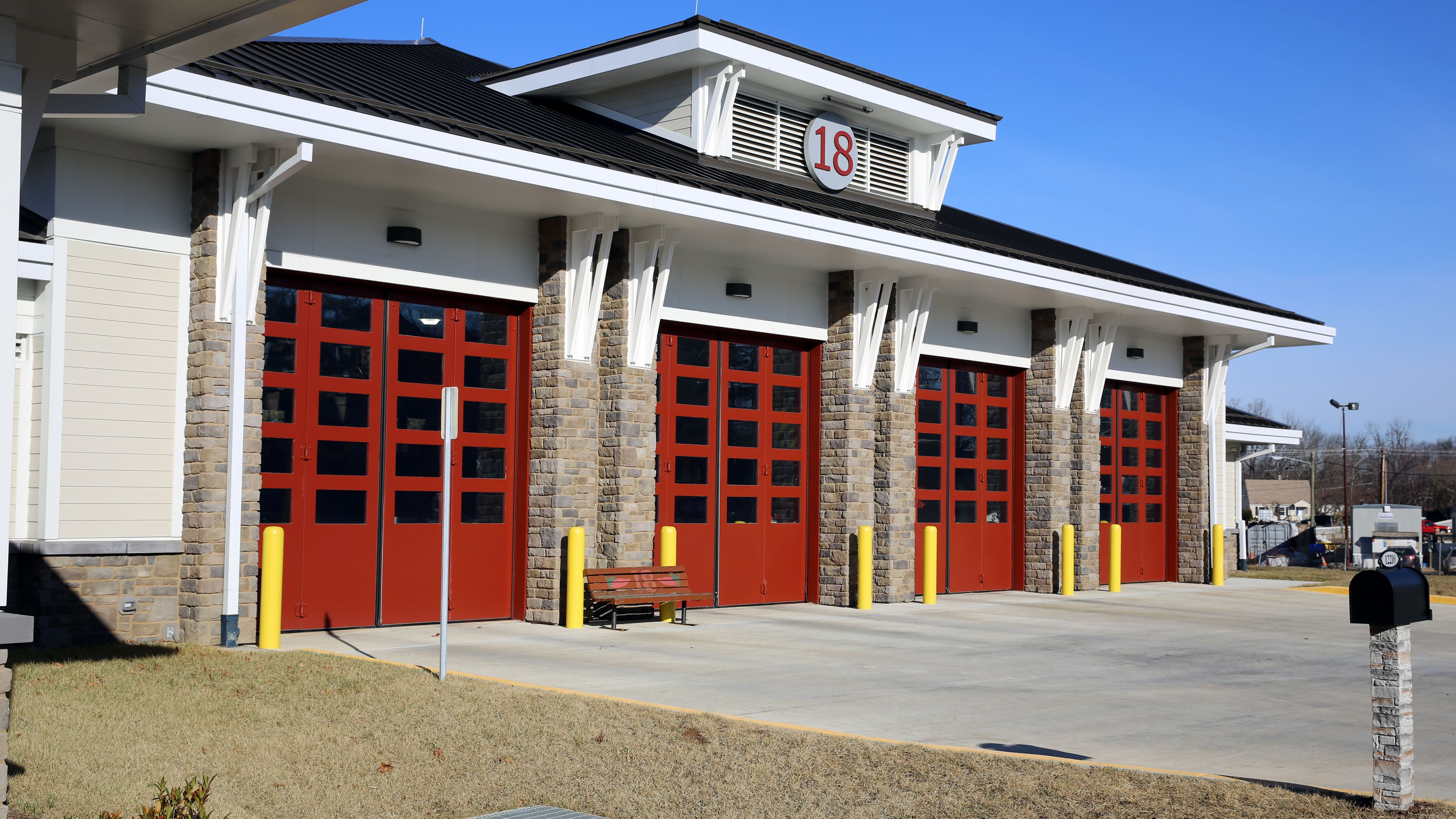 Four Fold Fire Station Doors Installed Overhead Door Company Of in measurements 4800 X 2700