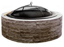 Four Seasons Outdoor Product 42 In W Tan Stone Wood Burning Fire Pit regarding size 900 X 900