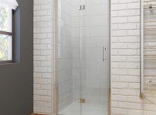 Frameless Bifold Shower Door Enclosure Hinge Door Glass Screen Walk with regard to dimensions 1600 X 1600