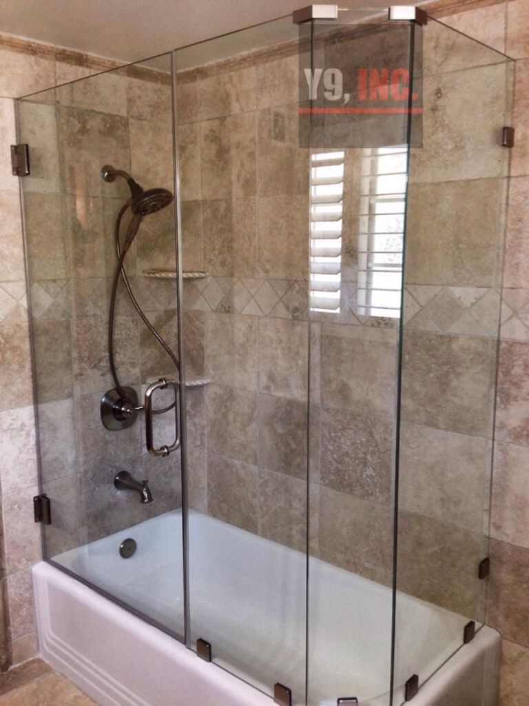 Frameless Corner Bathtub Door Google Search Bathroom Remodel In inside sizing 768 X 1024