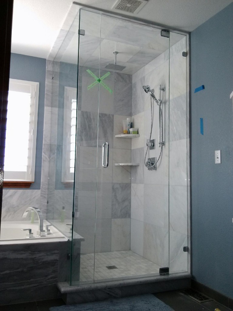 Frameless European Shower Doors And Enclosures Denver Bel pertaining to size 768 X 1024