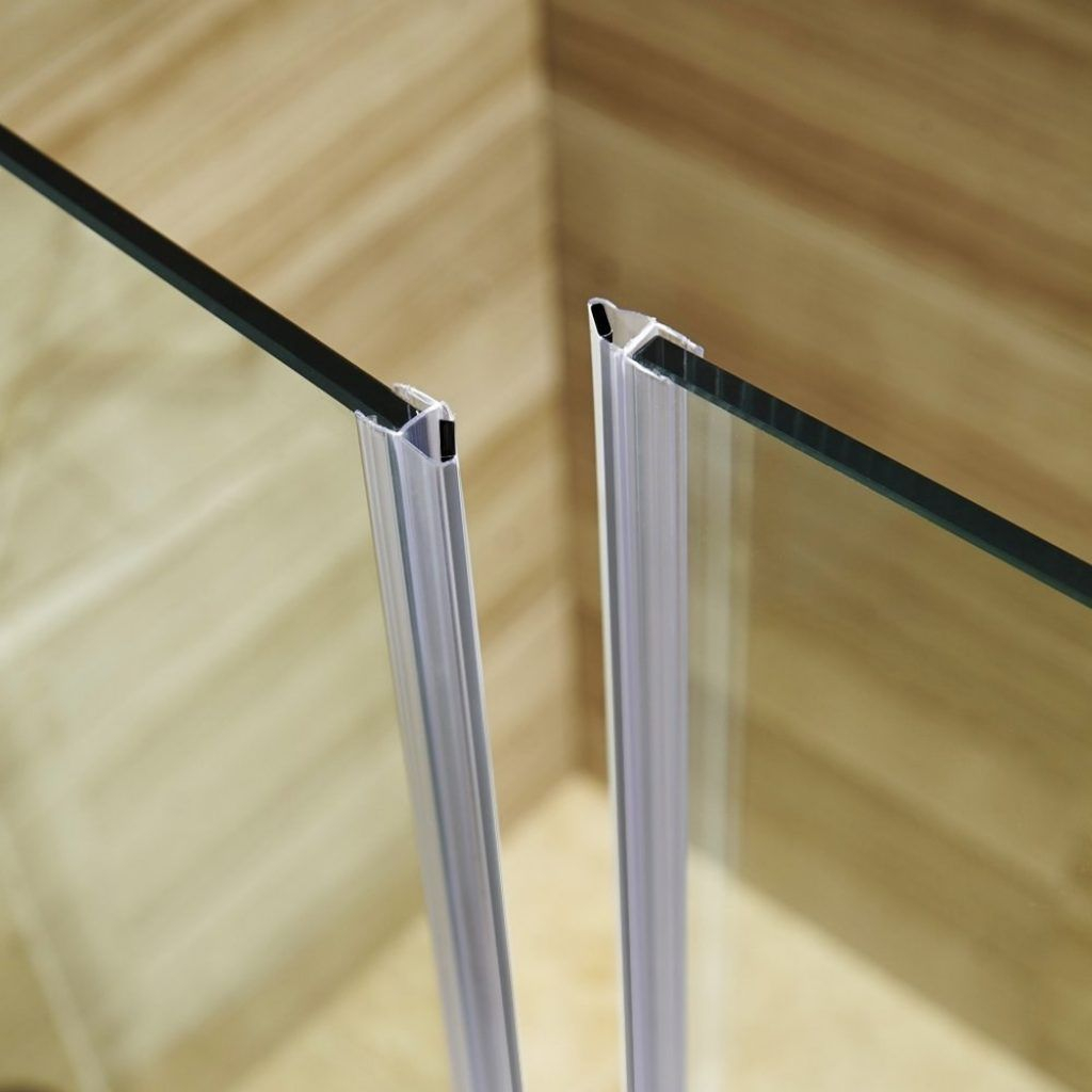 Bathroom glass door seal