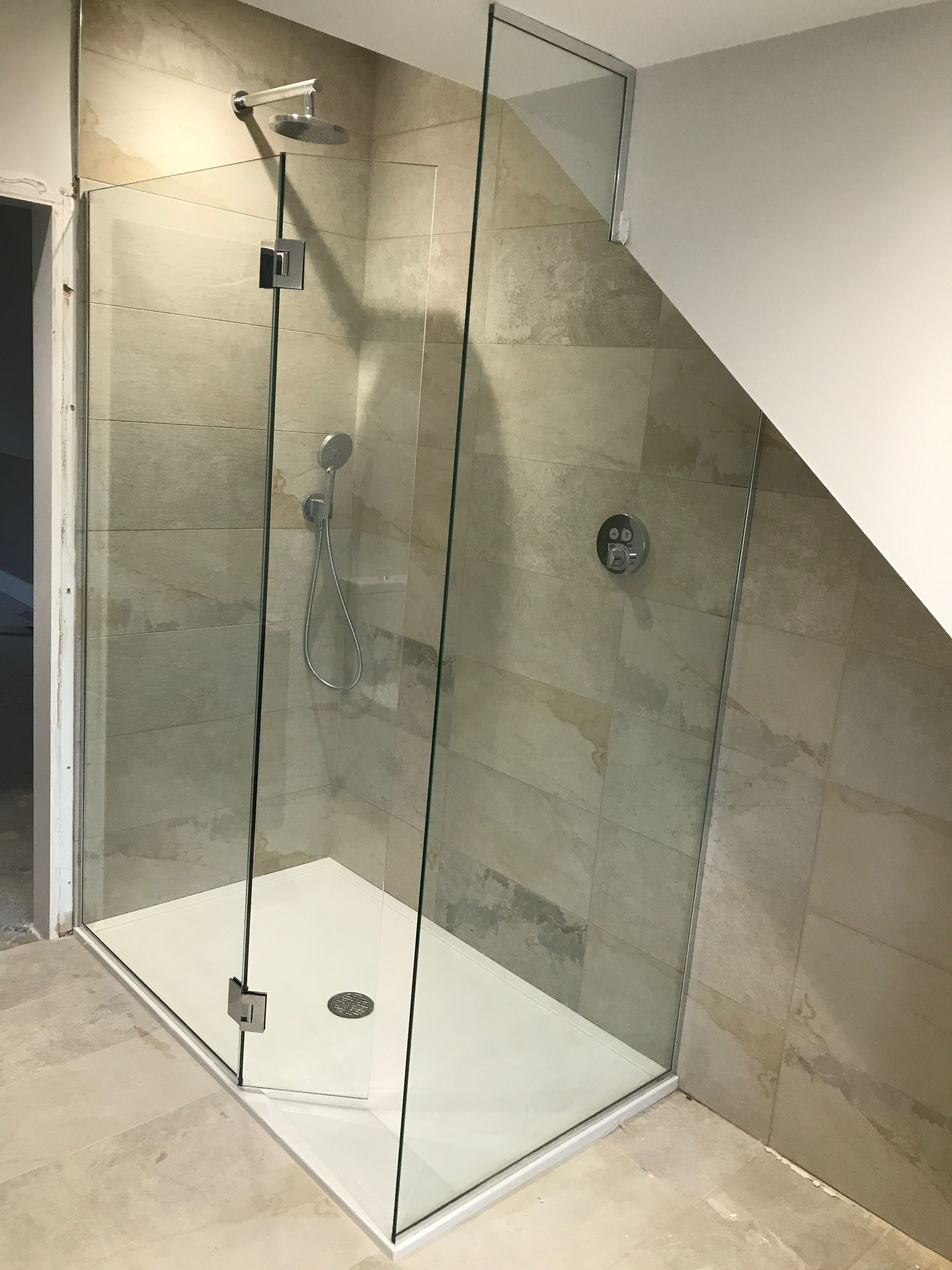 Frameless Walk In Shower Enclosure With Flap Panel And End Panel with regard to proportions 3024 X 4032