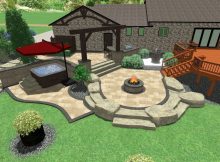 Front Yard Backyard Landscaping Pool Patio Walkway Bar with regard to measurements 1280 X 720
