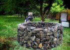 Gabion Fire Pit Diy Metal Fabric Produces A Beautiful Glow At for proportions 2048 X 1536