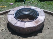 Galvanized And Brick Fire Pit Ring Galvanized Fire Pit Ring Diy regarding measurements 1024 X 769