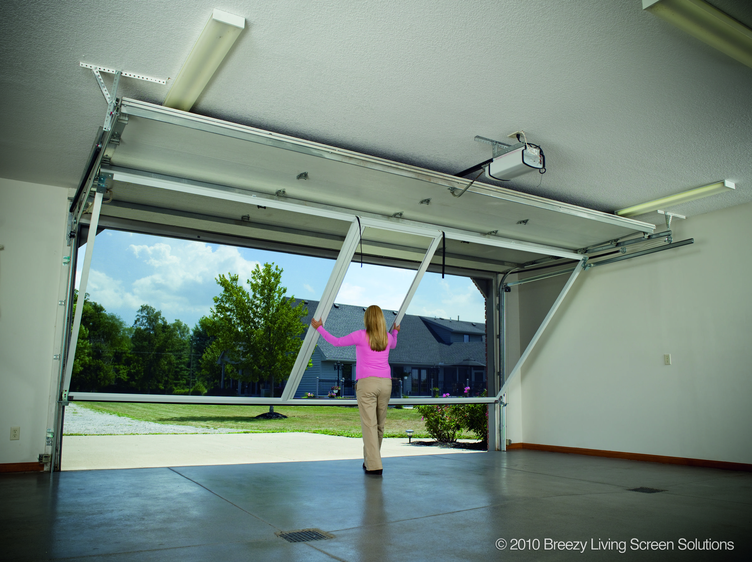 Garage Screen System Lifestyle Garage Screen Door Contains A within size 2400 X 1794