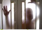 Ghost Through The Door Stock Image Image Of Smoky Screen 1098047 throughout proportions 1300 X 1065