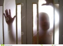 Ghost Through The Door Stock Image Image Of Smoky Screen 1098047 throughout proportions 1300 X 1065