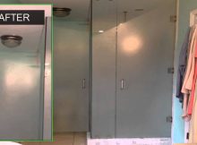 Glass Bathroom And Shower Doors White Matte Film Eclipsetinting regarding size 1280 X 720