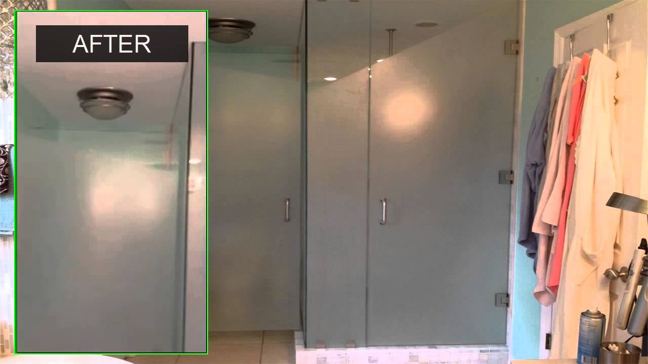 Glass Bathroom And Shower Doors White Matte Film Eclipsetinting regarding size 1280 X 720