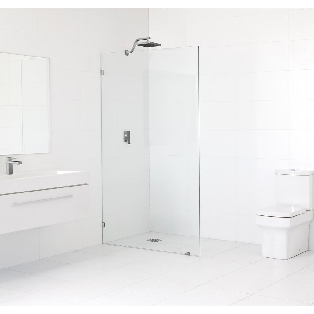 Glass Warehouse 43 In X 78 In Frameless Shower Door Single Fixed for size 1000 X 1000